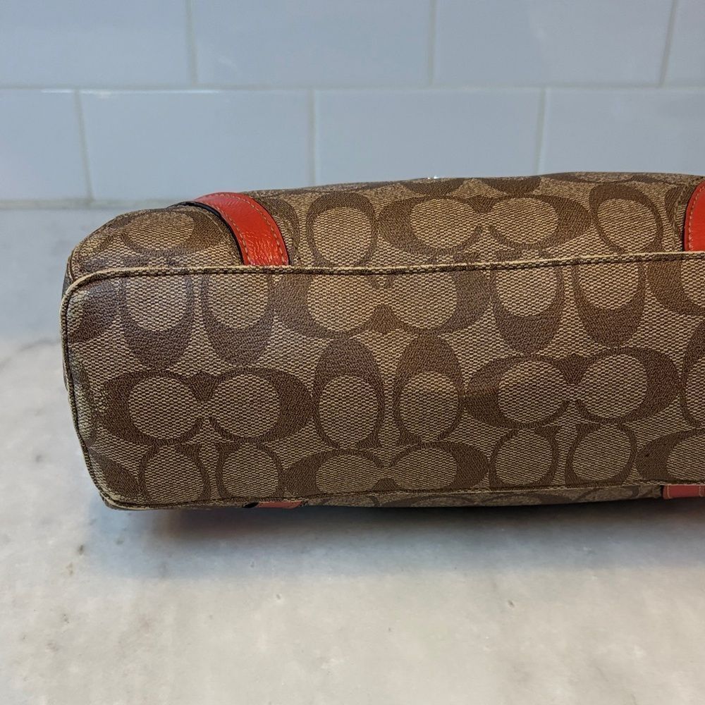 Coach Crossbody Purse Heritage Jacquard Logo Monogram Shoulder Bag Handbag - Picture 8 of 16